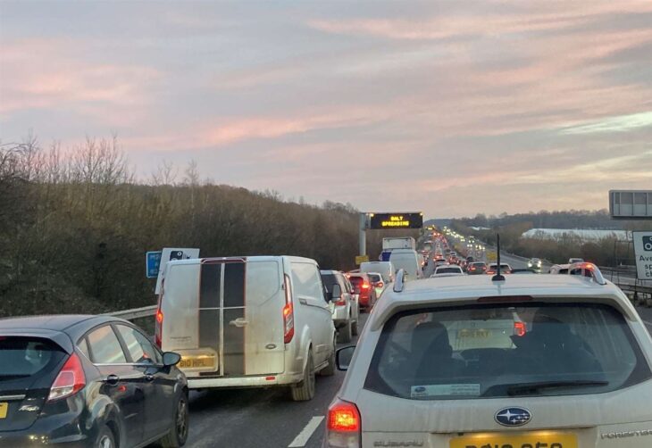 M20 accident causing delays between Maidstone A249 and A20 Ashford Road