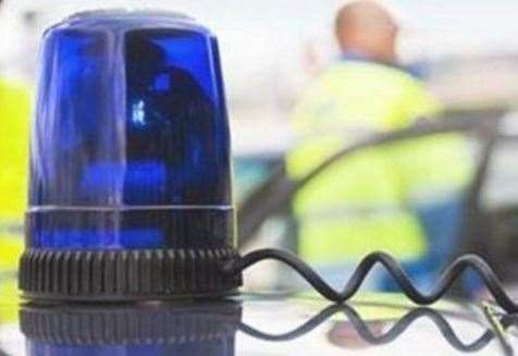 Road closed after car overturns on A28 near St Nicholas-at-Wade