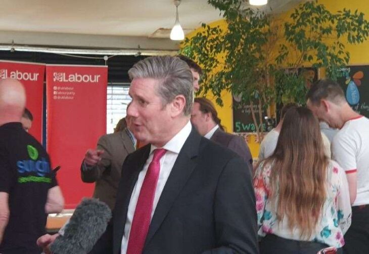 Labour leader Sir Keir Starmer visits Sunlight Centre in Gillingham ahead of local elections