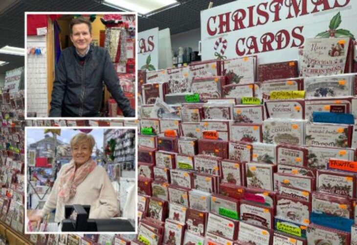 Bosses of Deb’s Cards, in Gravesend, and Gem Cards, in Strood High Street, talk about Christmas card sales