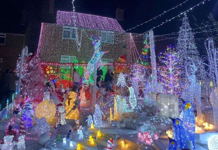 Is this Kent’s most festive house?The impressive Christmas lights display in Colonels Lane, Boughton-under-Blean, near Canterbury
