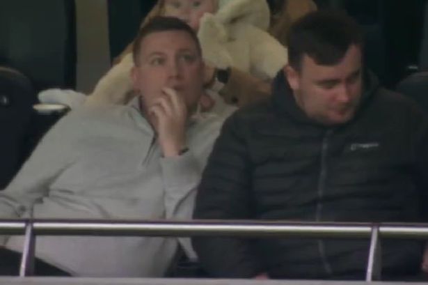 Man Utd fan Luke Littler watches Tottenham with potential semi-final opponent Chris Dobey