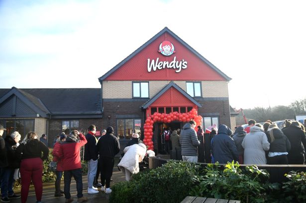People skip work and school for grand opening of 'the world's biggest Wendy's' in Hull