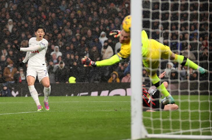 Son Heung-min on target as Tottenham put pressure on the top four and end year on a high