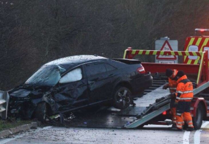 A2 coastbound now open from A258 Deal roundabout to the A20 Eastern Docks after crash