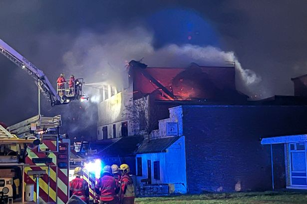 "It was massive." Fire crews rush to Wigan road following huge fire at derelict hotel
