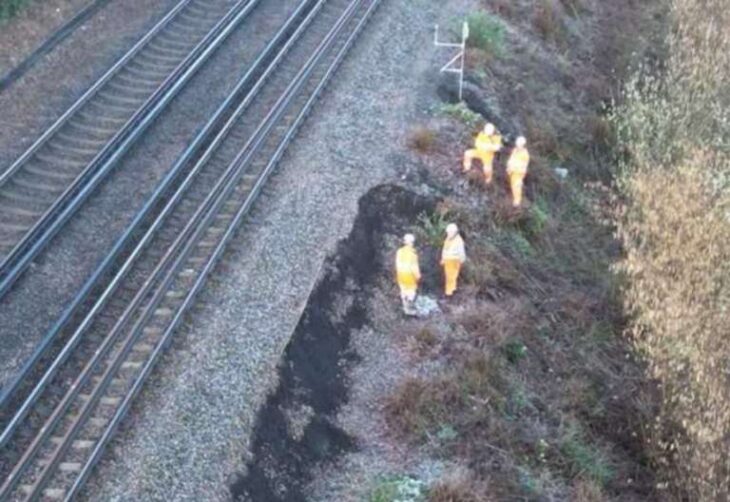 Network Rail issue update on emergency works to repair line between Rainham and Sittingbourne after landslip at Newington