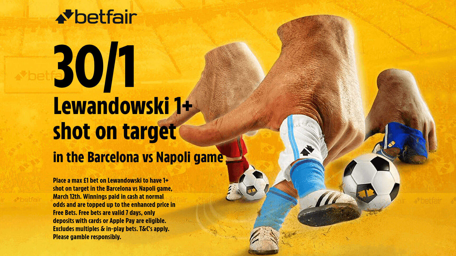Barcelona vs Napoli odds Get Robert Lewandowski 1+ shot on target