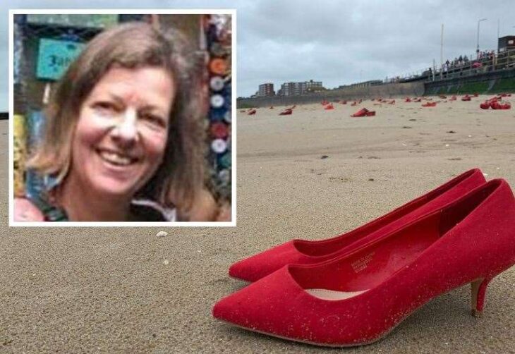 Family of Claire Knights create moving tribute on Minnis Bay, Birchington