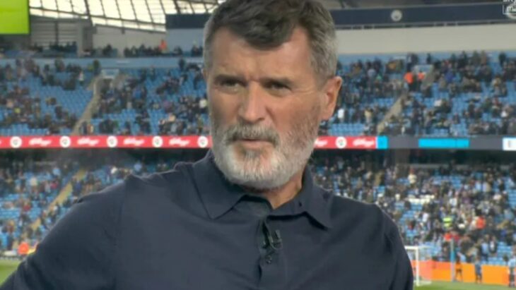 Fans spot Roy Keane seething as Sky Sports interrupt their own Man City vs Arsenal coverage to advertise new show