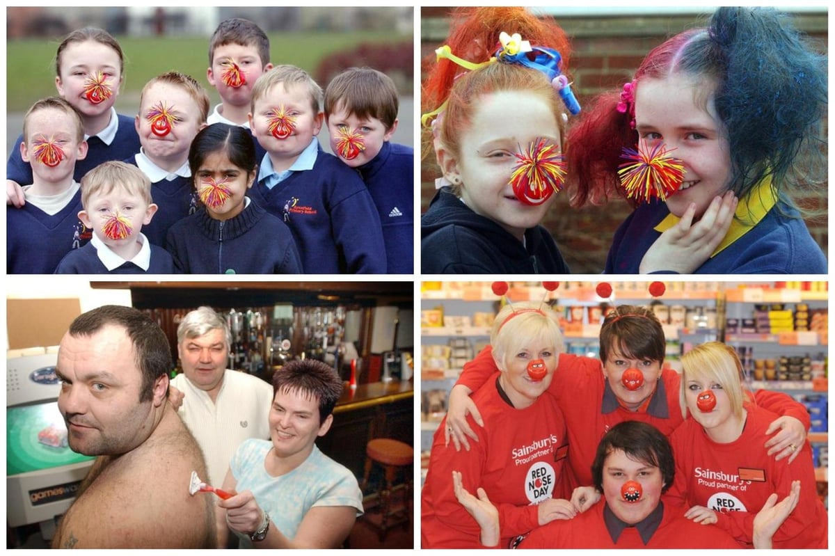 Red Nose Day 2024 Here are 21 retro photos of people raising money for
