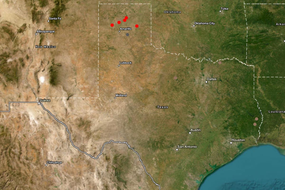 Texas wildfires Map of blazes ravaging the Panhandle News ITN