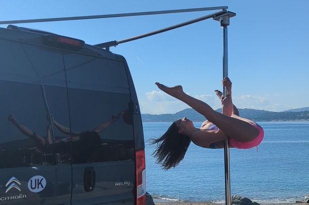 Woman splashes out £40,000 on luxury campervan with stripper pole