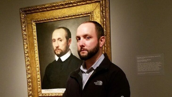 Art lovers share hilarious doppelgangers they've found on gallery walls - as one finds his double in Jan van Bijlert oil