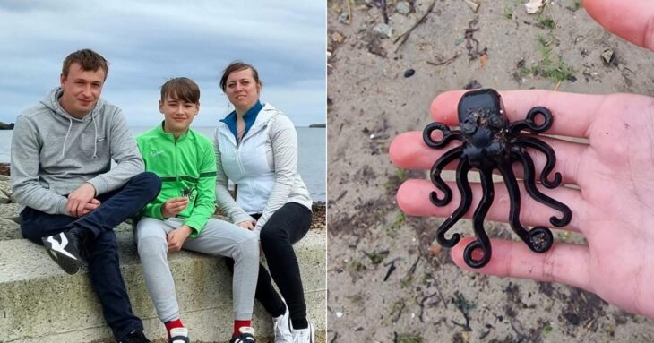 Beachcomber finds rare Lego octopus lost at sea in Cornwall in storm | UK News