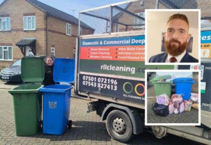Dad pays to have waste removed in Kemsley near Sittingbourne as bin collection fiasco continues across Swale, Maidstone and Ashford