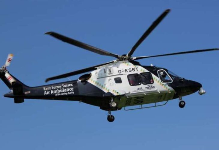 Delays on A2 between A2260 and A227 near Gravesend after air ambulance lands following crash