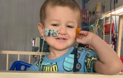 Family's delight after raising £100k for Louie, 2, to undergo revolutionary cancer treatment in America