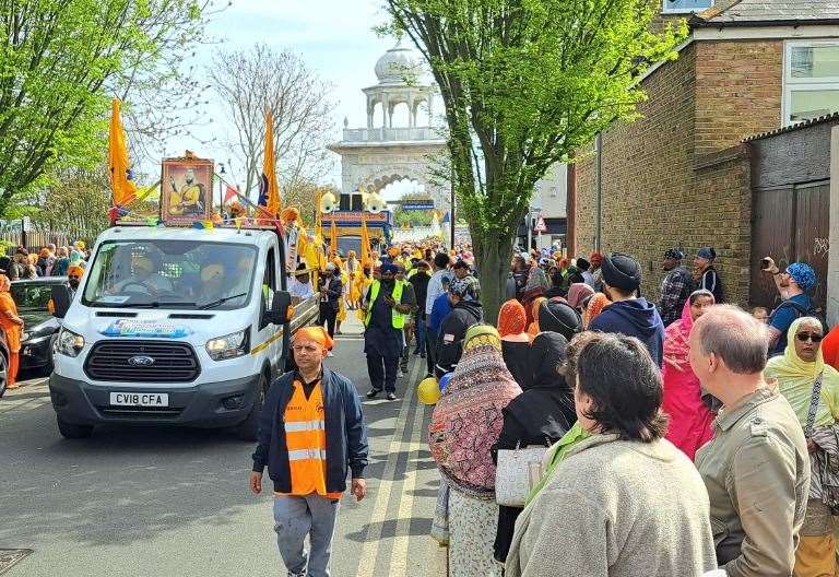 Gravesend Vaisakhi 2024 begins with colourful procession through town