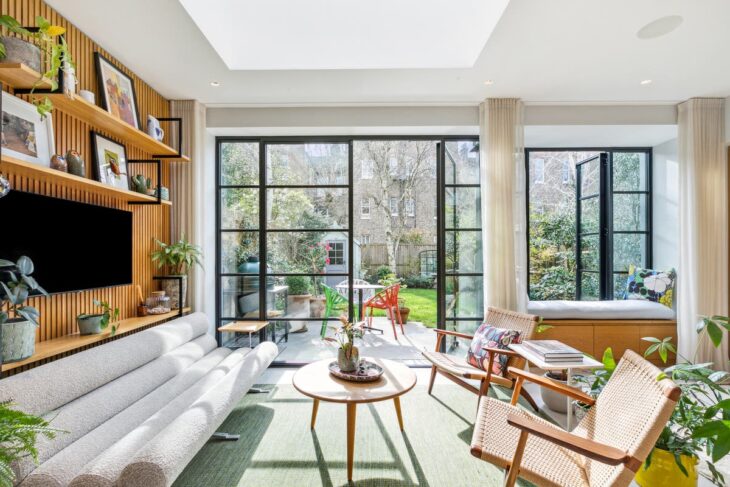 Green machine: Fulham eco home retrofitted with Passivhaus technology on the market for £3.5m