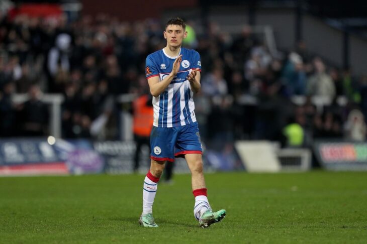 Hartlepool United assistant head coach Antony Sweeney says Joe Grey has become a "massive player" for Pools