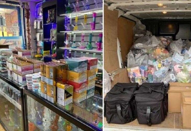 Three shops in Dartford and Gravesend targeted for sale of illegal vapes and tobacco products