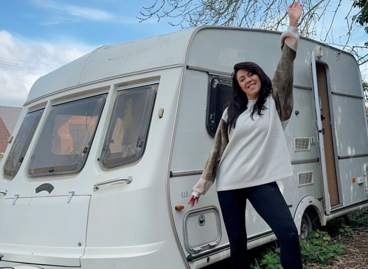 Watch: I'm transforming a £500 damp caravan from Facebook Marketplace into a dream holiday home