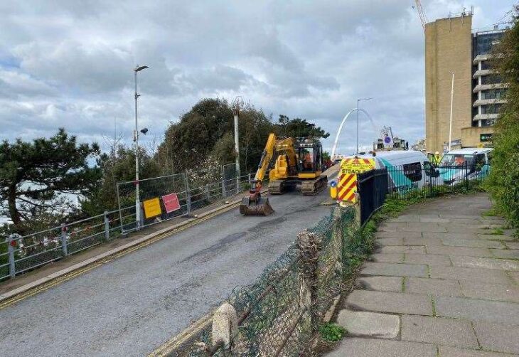 Work underway to clear Road of Remembrance in Folkestone