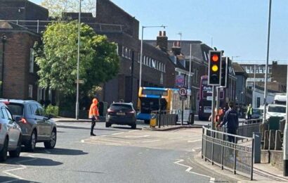 Broken-down bus in Lower Bridge Street causes widespread gridlock in Canterbury