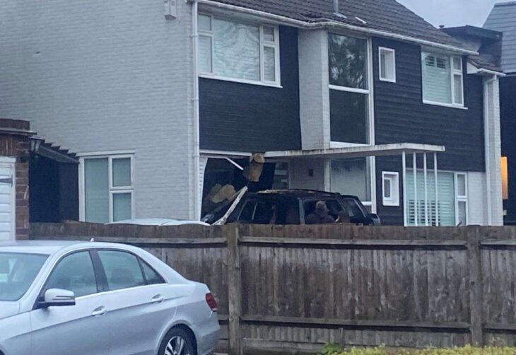 Car crashes into home in Wigmore Road, Gillingham