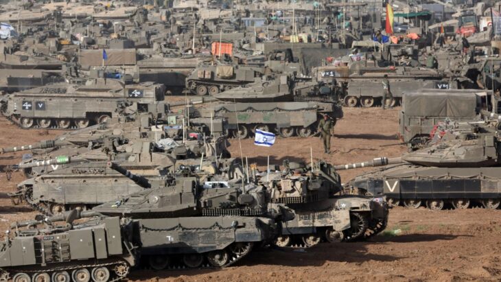 Israeli tanks encircle Rafah cutting city in HALF after Netanyahu vows to ‘fight with fingernails’ if US blocks weapons