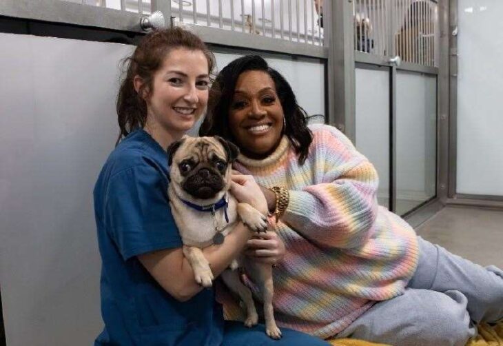 Pug rehomed by Battersea to Dartford family to feature on For The Love of Dogs with Alison Hammond