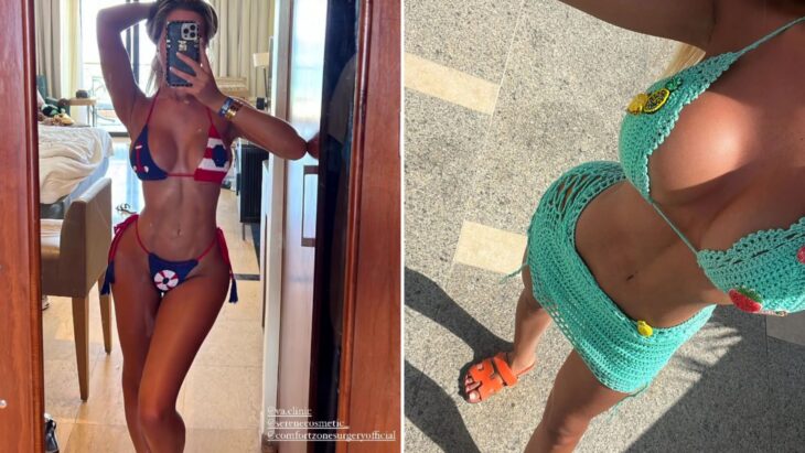 Towie's Dani Imbert wows as she shows off her body in a string of tiny bikinis on lavish holiday