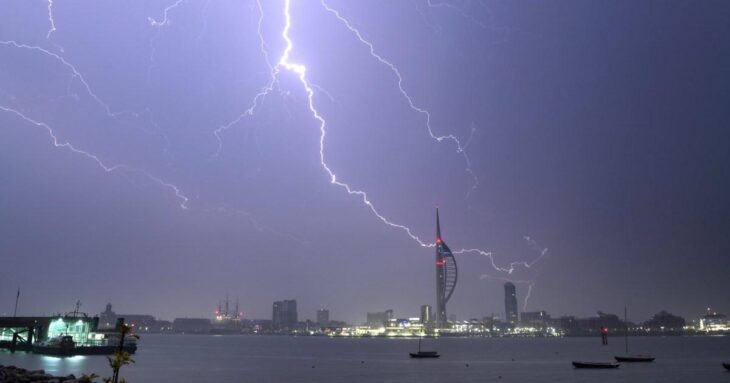 UK hit by thunderstorms as Met Office issues lightning strike warning | UK News
